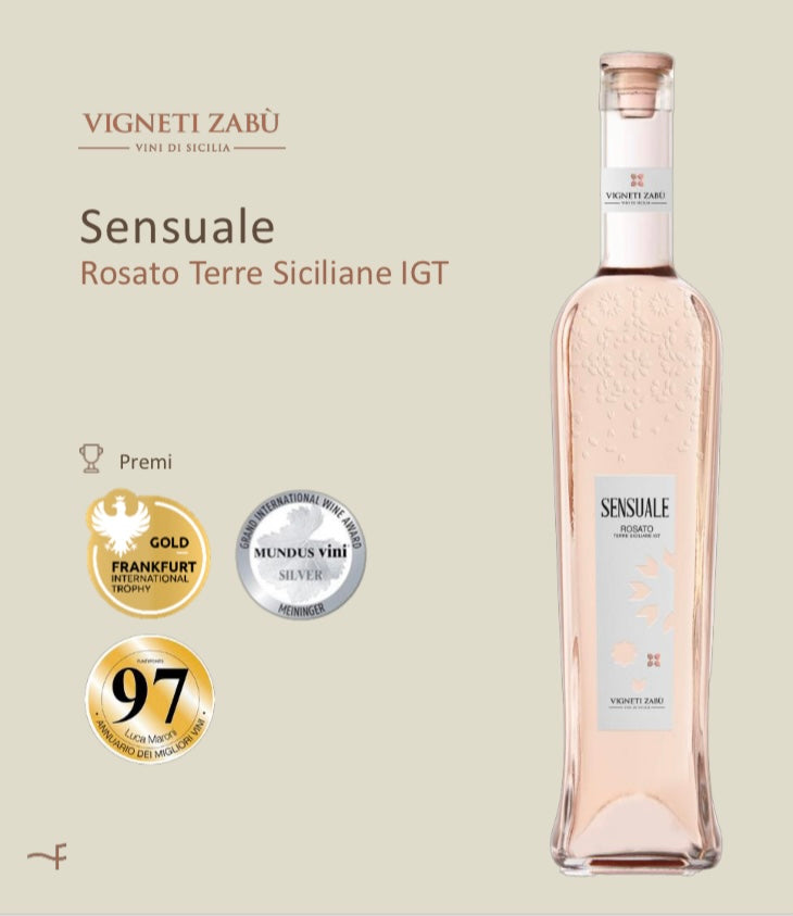 SENSUALE ROSATO TERRE SICILIANE VIGNETI ZABU